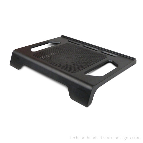 plastic slim notebook coolind pad with singe USB fan